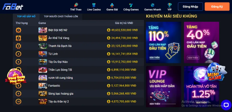 Game Bắn Cá Tiên